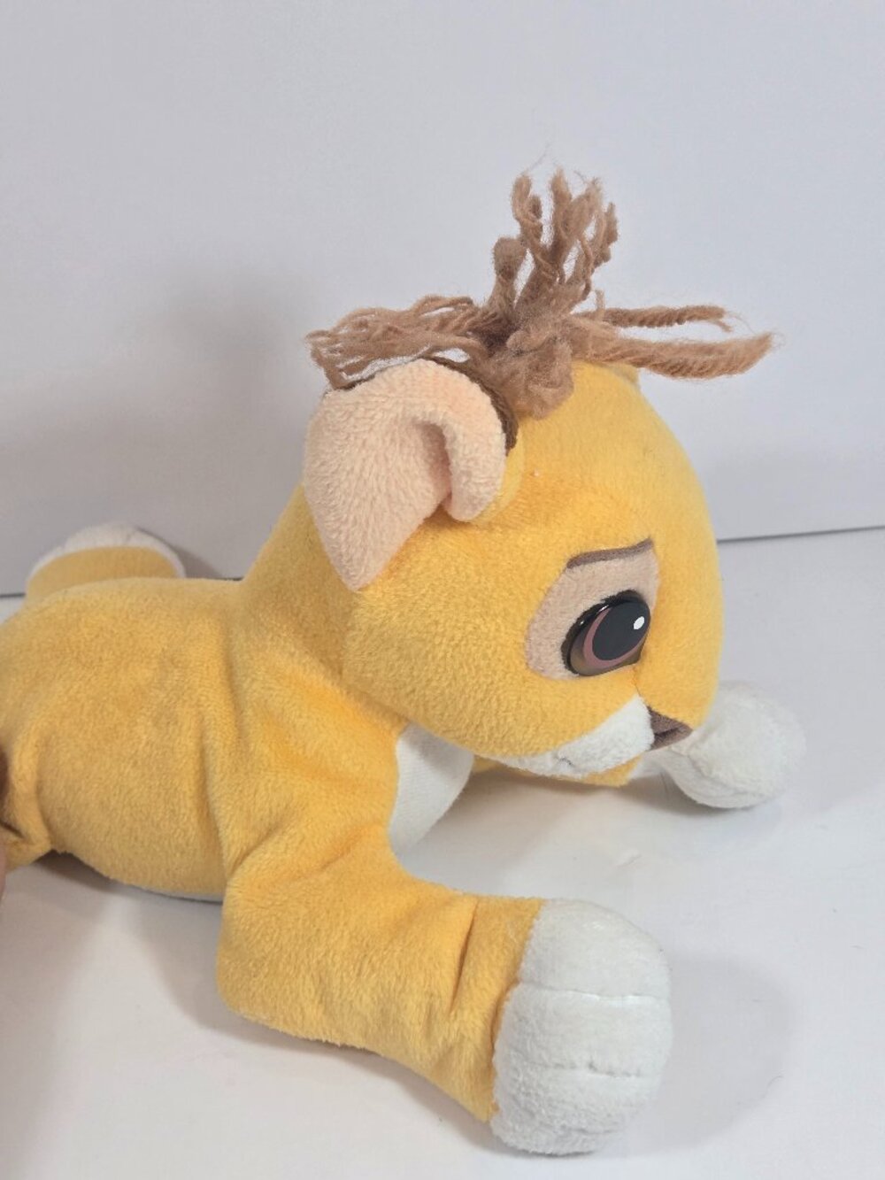 Vintage 1995 Mattel Lion King Newborn Simba‎ Plush Yarn Hair